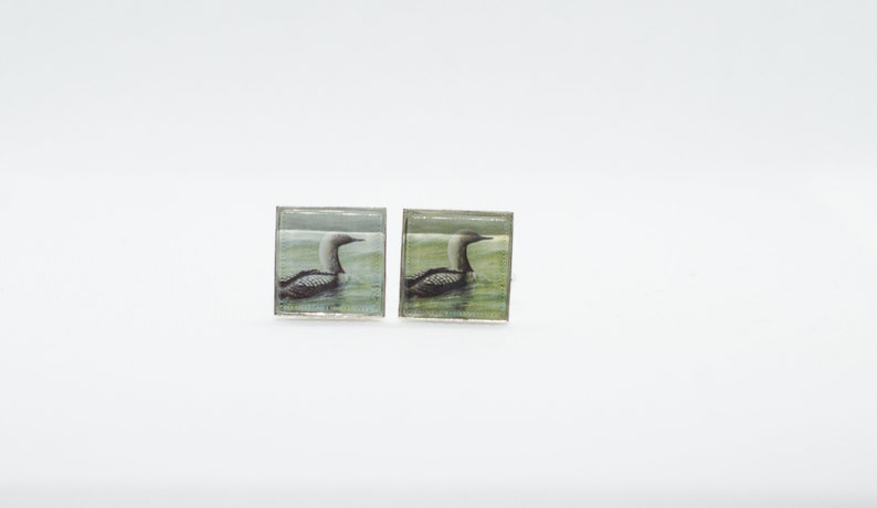 Pacific Loon Paper Cufflinks