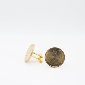 Coin Cufflinks - Afghanistan 5 Afghani , Love, 10 year anniversary, special gift,