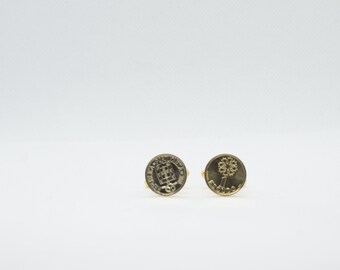 Gemelos Moneda - Portugal, Gemelos Moneda 1 Escudo, regalo boda portuguesa, idea para regalo, regalo especial hombre, ideas boda, para él