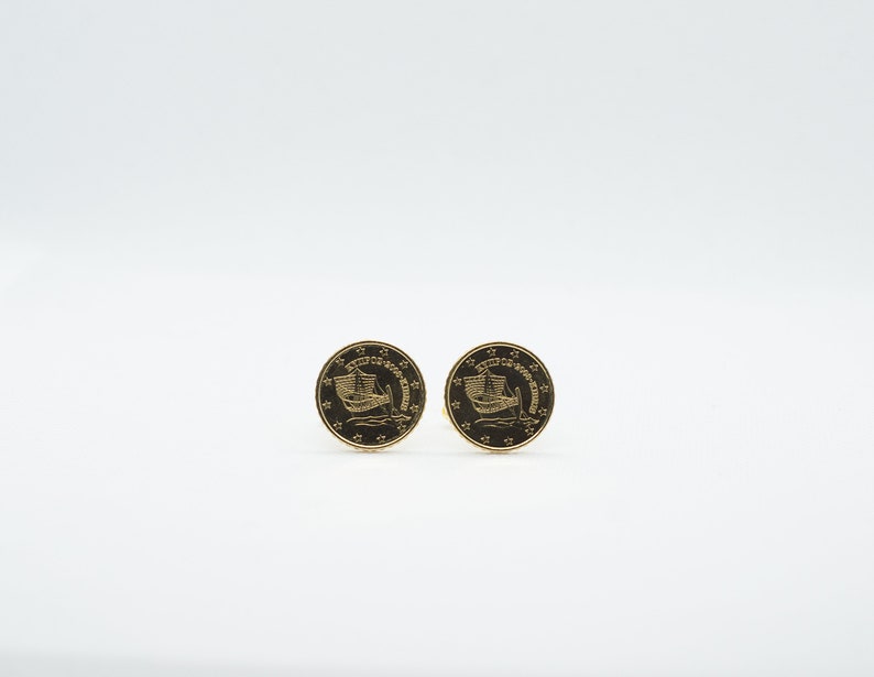 Cyprus 10 Euro Cent Coin Cufflinks