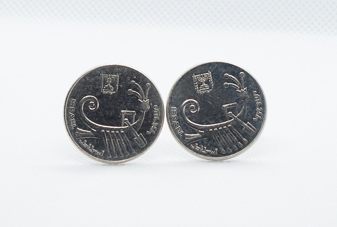 "shekel sterling silver cufflinks"