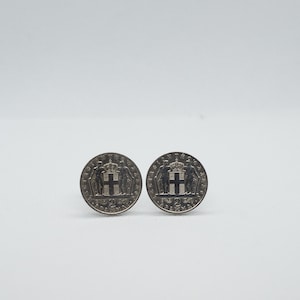 Coin Cufflinks-Greece 2 Drachmai Constantine II Cufflinks