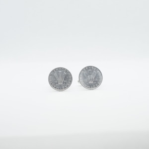 Coin Cufflinks-Hungary 20 Filler Coin Cufflinks