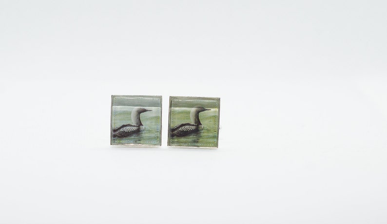 Pacific Loon Paper Cufflinks