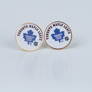 Manschettenknöpfe-Toronto Maple Leafs, Canadian 25 Cent, 24K Vergoldeter Münze Manschettenknopf, Geschenk für Hockey-Fan, Ahornblatt-Fan Geschenk, one of a kind