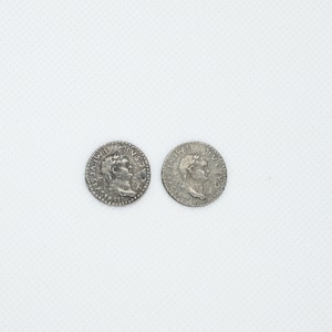 Coin Cufflinks - Vespasian 79AD Roman Historical Replica Coins Cufflinks with Brass Back, historical gift, gift for coin collector, antique