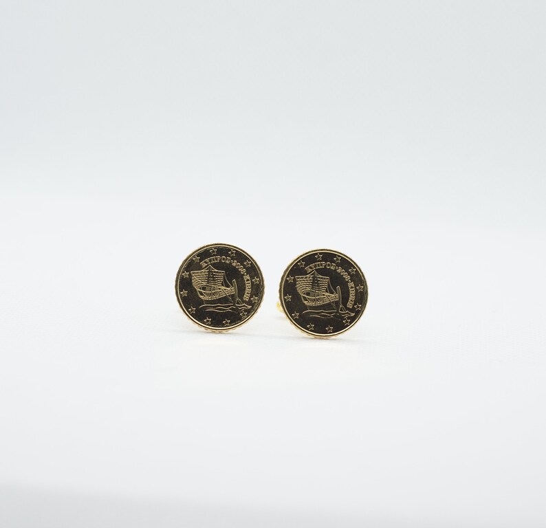 Cyprus 10 Euro Cent Coin Cufflinks