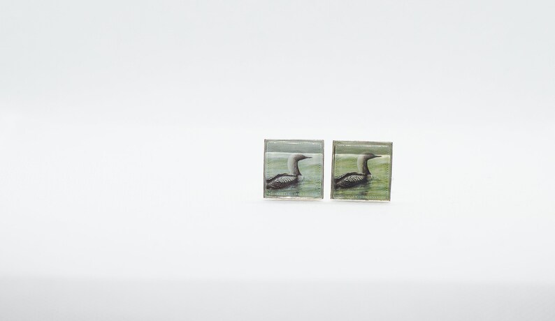 Pacific Loon Paper Cufflinks