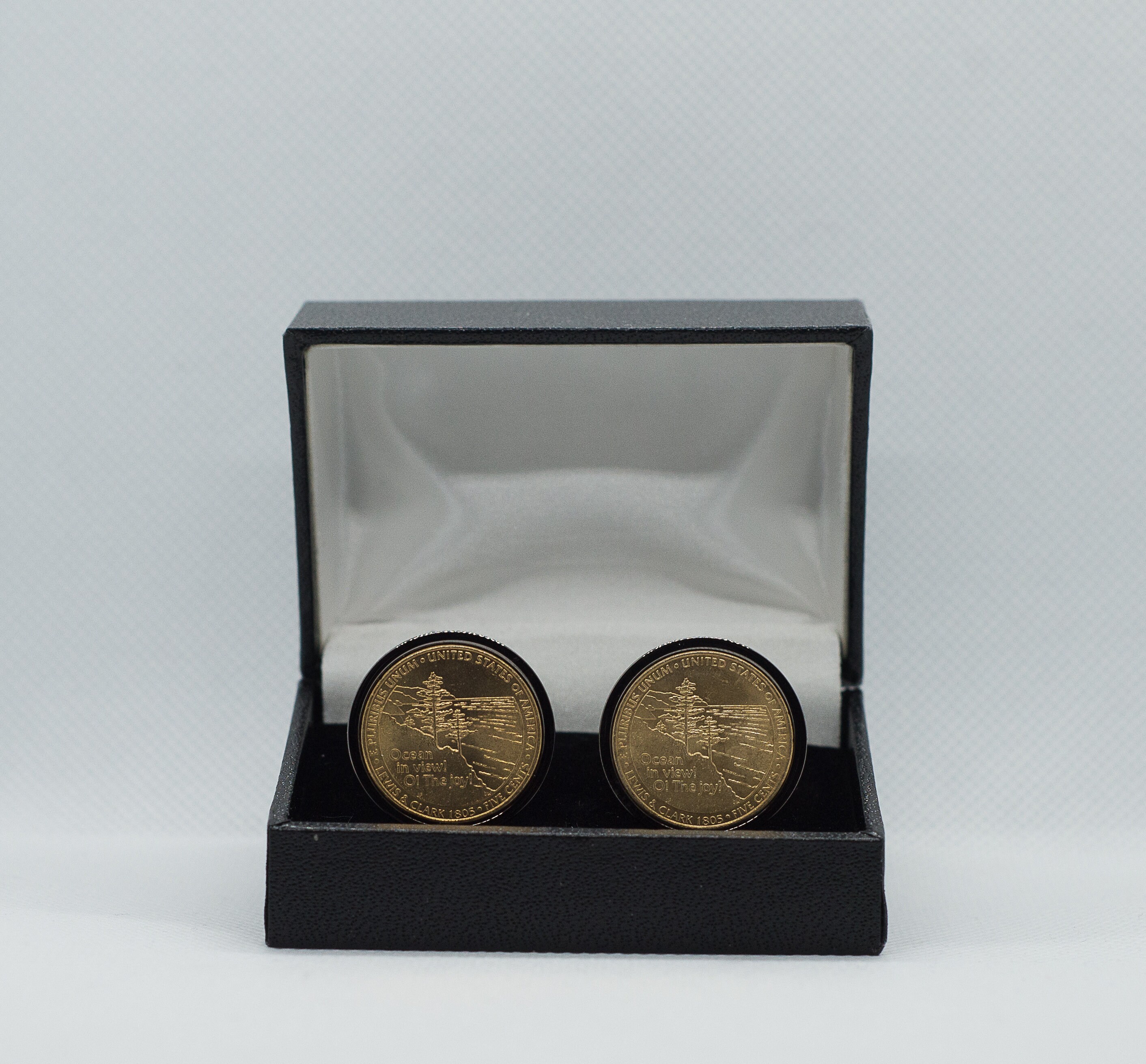 Boutons De Manchettes Pièce De Monnaie Authentique USA - Métallique - Neuf Avec étiquettes - Pour Homme