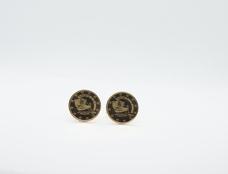 Cyprus 10 Euro Cent Coin Cufflinks