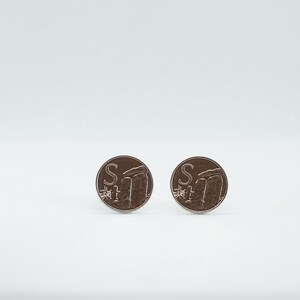 Coin Cufflinks - Stonehenge, 10 Pence United Kingdom, The Great British Coin Hunt series Cufflinks, coin collector gift, jewelry for men