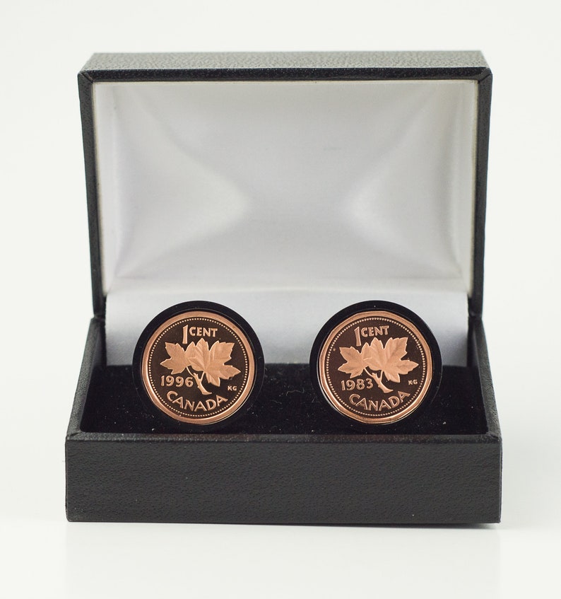 Canadian Penny Coin Cufflinks
