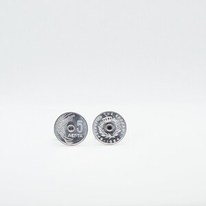 Coin Cufflinks-GREECE, 5 Lepta  - Paul 1 and Constantine II Coin Cufflinks, greek gift idea, groomsmen present, gift for grandfather, uncle