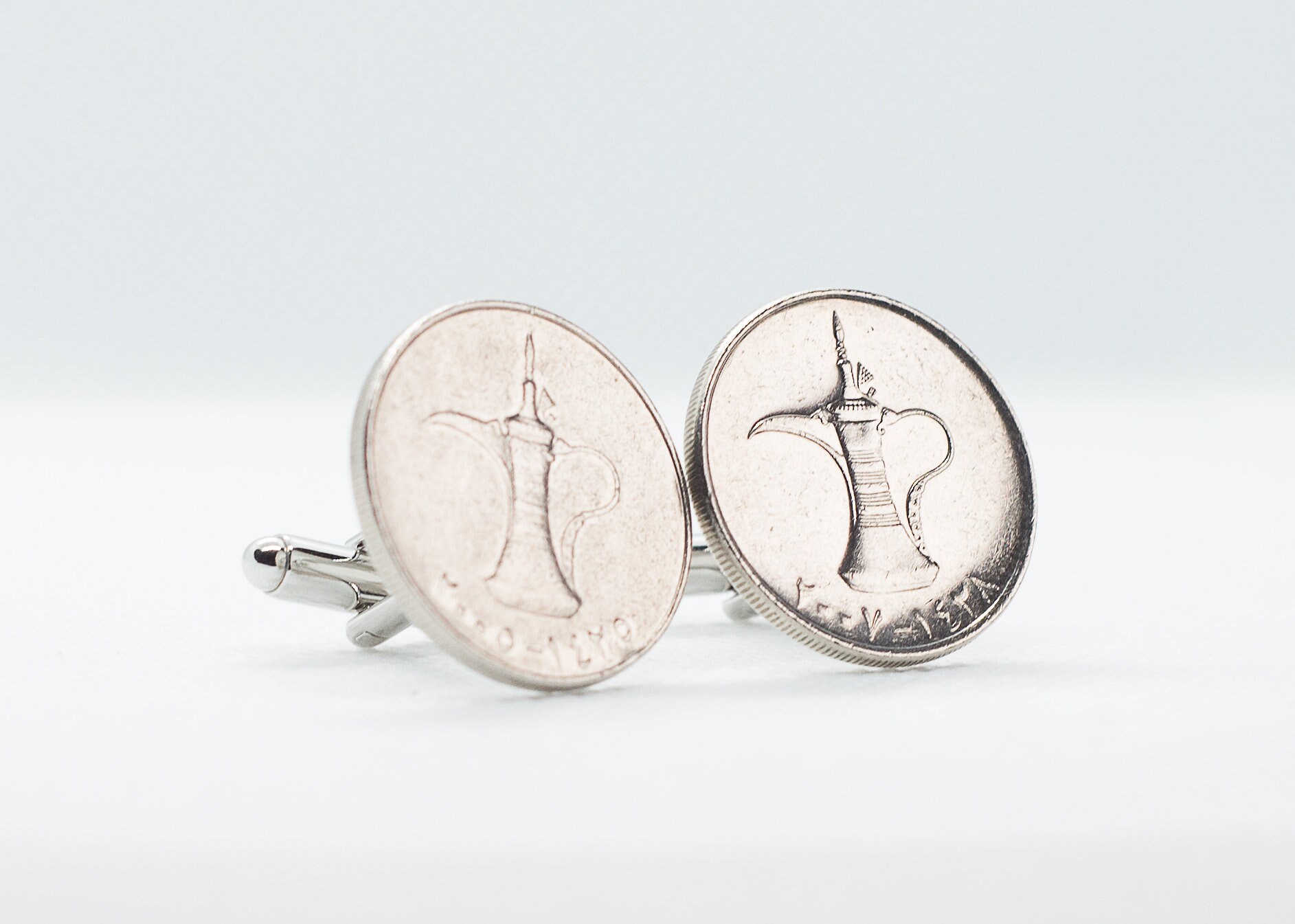 코인 커프스 단추 - 아랍 에미리트 1 디르함 코인 커프스 단추-Freehip.co.kr