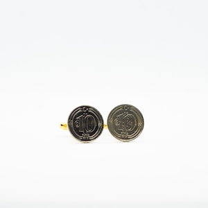 Coin Cufflinks - Turkey 10 Kurus Coin Cufflinks