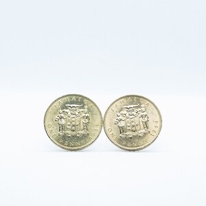 Coin Cufflinks - Jamaica 1 Penny 1964 Coin Cufflink