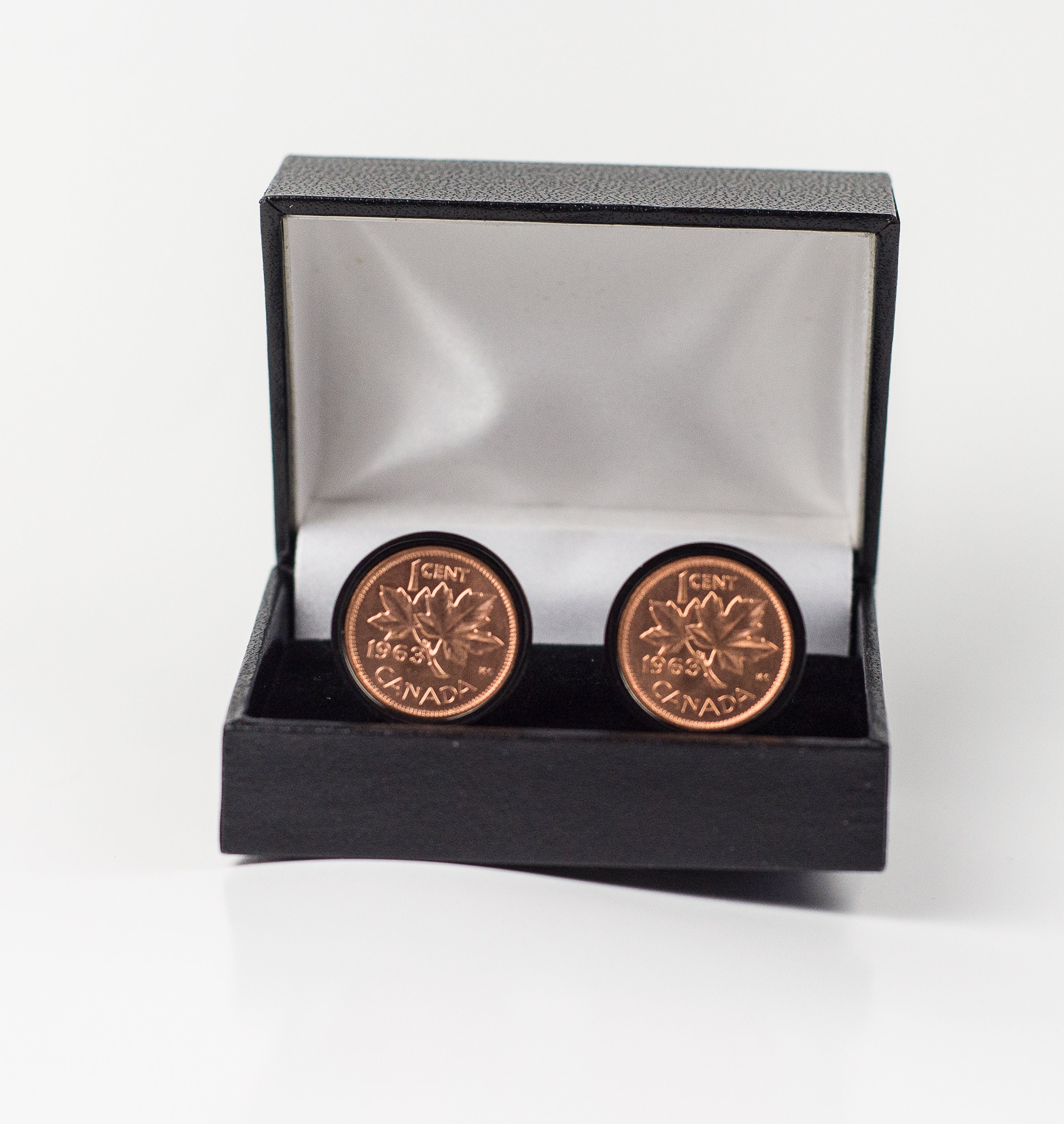 Coin CufflinksCanada 1963 One Penny Coin Cufflink Choice of Etsy