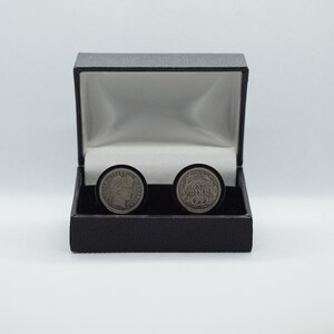 Coin Cufflinks - United States One Barber Dime Coin,Choice of Gold or Gunmetal coloured backs (stainless steel)