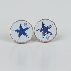 Coin Cufflinks - Dallas Cowboys American 25 Cent Coin Cufflink
