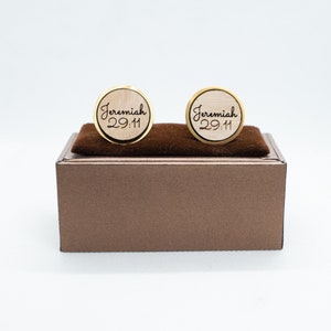 Bible Verse Jeremiah 29:11 Scriptures Wooden Cufflinks - Wedding Cufflinks Wooden Cufflinks, Groom Cufflinks, Personalized Cufflinks