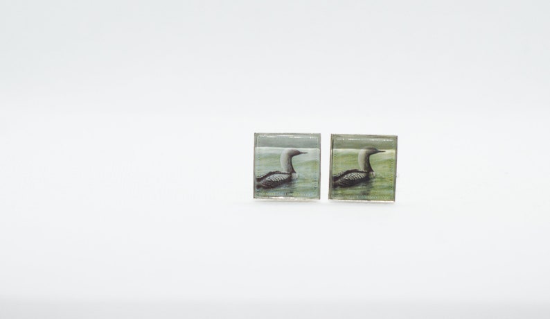 Pacific Loon Paper Cufflinks
