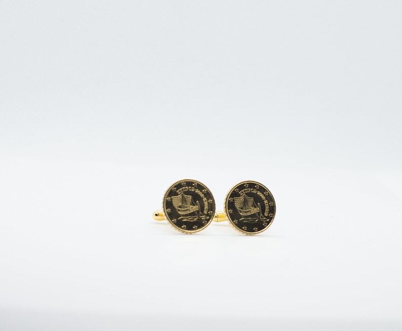 Cyprus 10 Euro Cent Coin Cufflinks