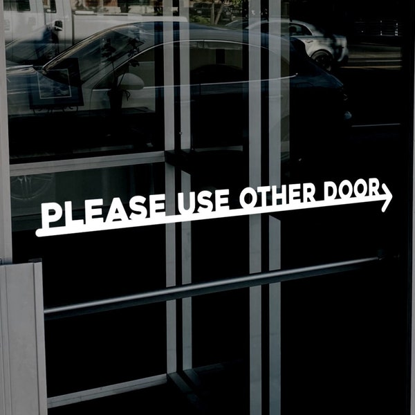 Please Use Other Door Decal / Weatherproof Vinyl Lettering