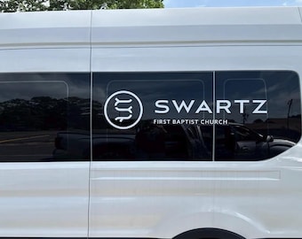 Window Decal / Create your own vinyl lettering, logo, text, QR code or artwork / Car, truck, van, bus, sprinter, suv sticker