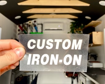 Iron On Heat Transfer / Your Logo, Image or Text