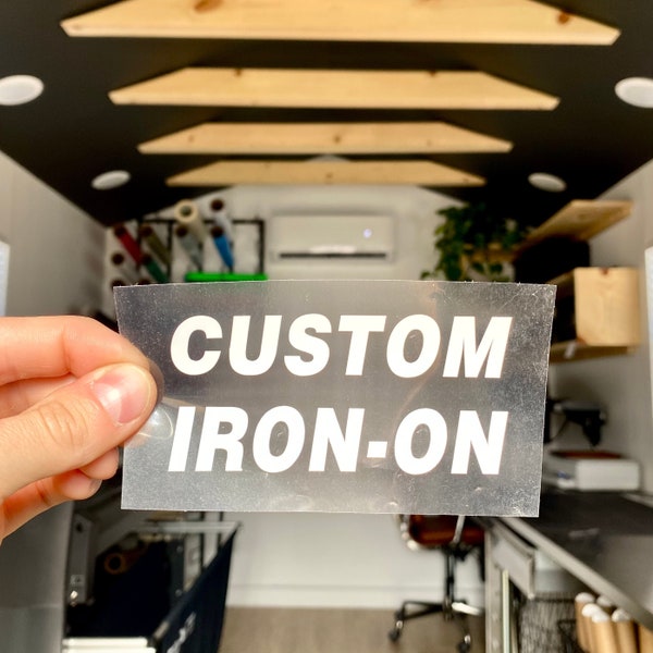 Iron On Heat Transfer / Your Logo, Image or Text