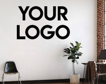 Custom Interior Wall Vinyl Decal / Your Business Logo / Personalized Wall Decor / Create Your Own Sticker Indoor Lettering