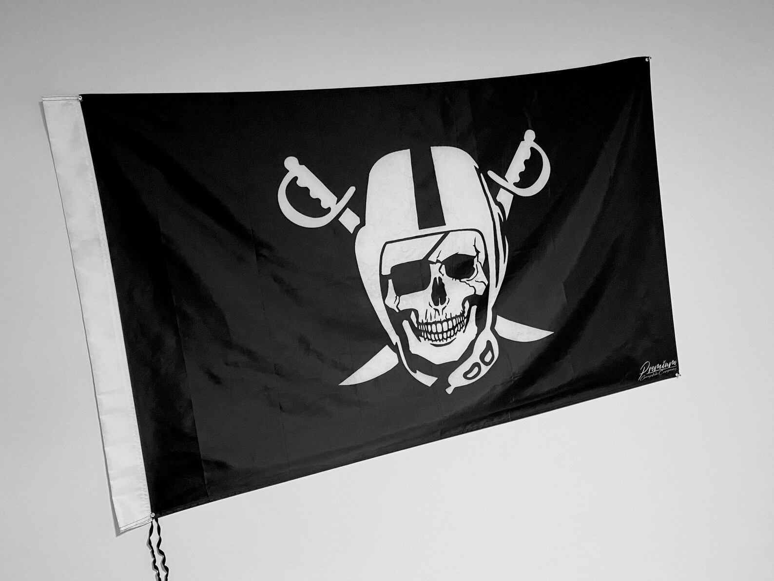 Custom Raiders Skull Game Day Flag | Etsy