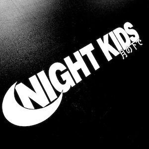 Night Kids / under the moon Japanese Kanji Decal Sticker JDM Drift Window Laptop Windshield