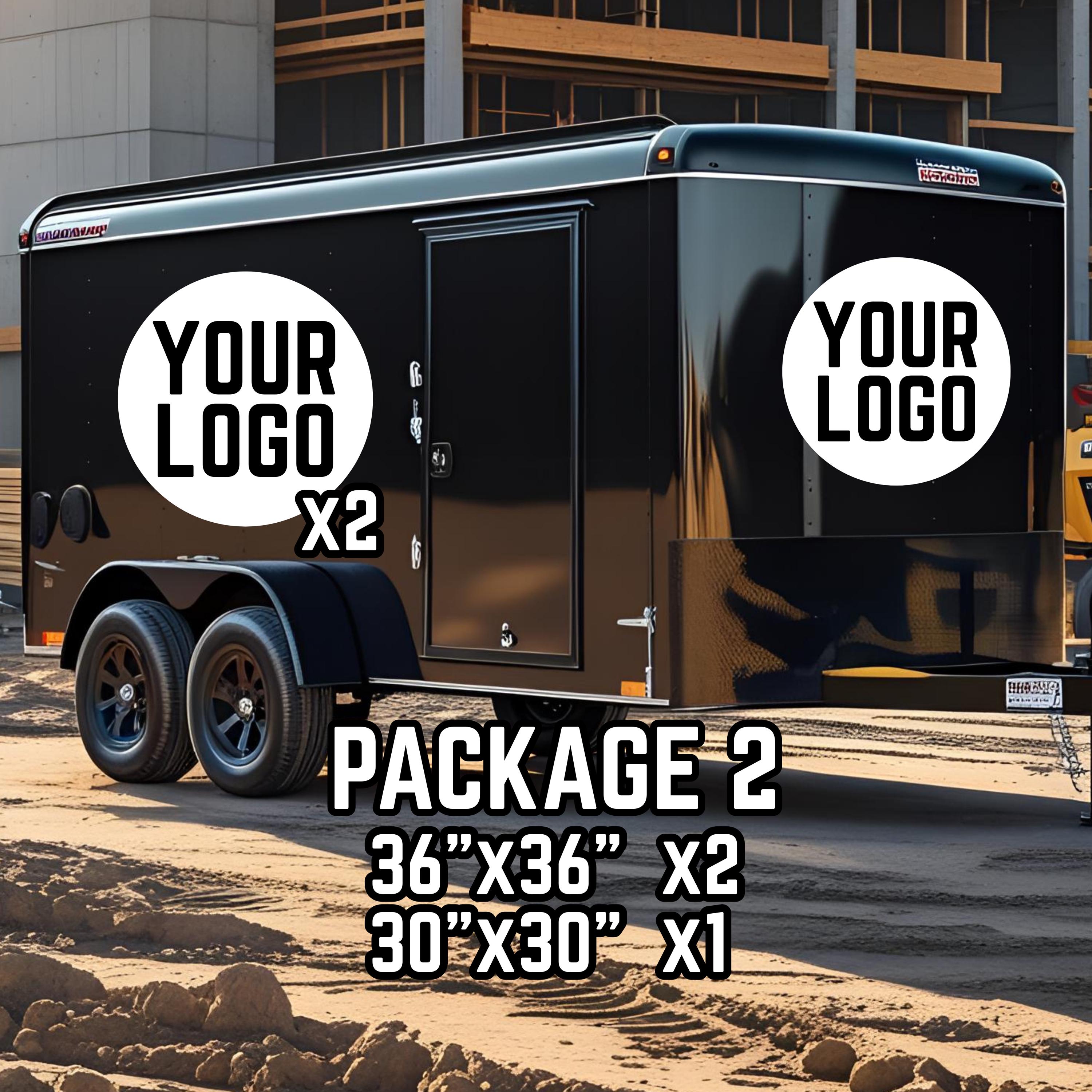 Custom Trailer Branding Packages / Your Company Name or Logo Vinyl ...