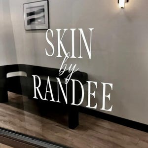 Business Name Decal - Custom Branding Signage for Storefronts - Single Color Store Logo Vinyl Decal - Personalized Waterproof Vinyl Sticker