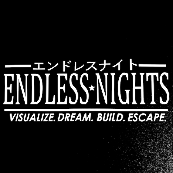 Endless Nights Japanese Decal Sticker Jdm Drift Stance Anime Etsy