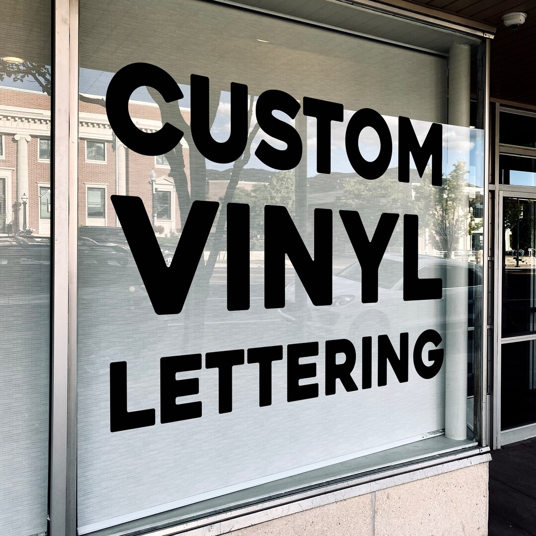 Custom Window Lettering Your Logo Decal Your Business Text Etsy