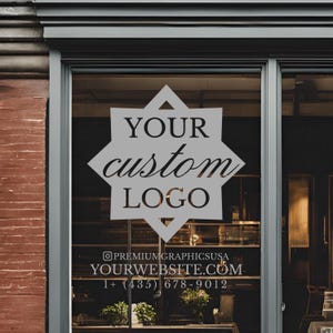 Fully customizable business window sign. We take your logo, social media, website, QR code and make you a beautiful sign for your business.