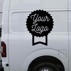 Custom Business Logo Decal / Vehicle Vinyl Lettering / Weatherproof Personalized Sticker / Customizable Car Door Sign