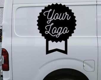 Decalcomania con logo aziendale personalizzato / Scritta in vinile per veicoli / Adesivo personalizzato resistente alle intemperie / Cartello personalizzabile per portiera auto