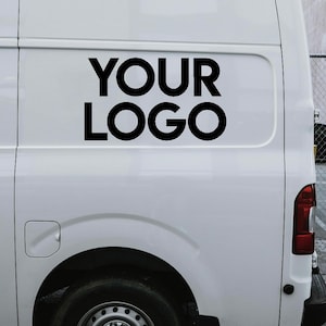 Customizable Logo Decal / Weatherproof Vinyl Lettering / Personalized Business Sticker / Custom Car Door Sign / Vehicle Graphics