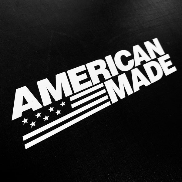 American Made / Decal Sticker Made in USA Window Laptop Windshield Patriotic