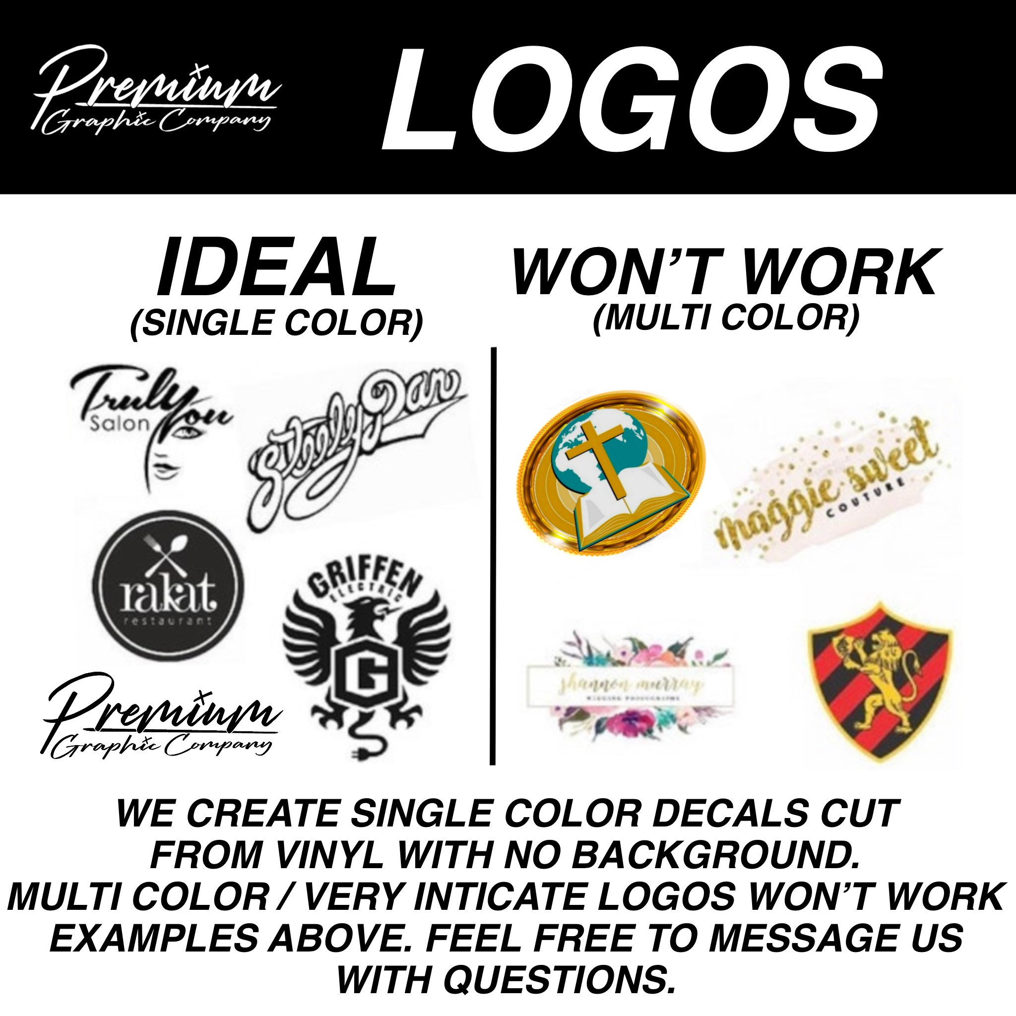 Customizable Window Decal / Your Company Name or Logo Etsy