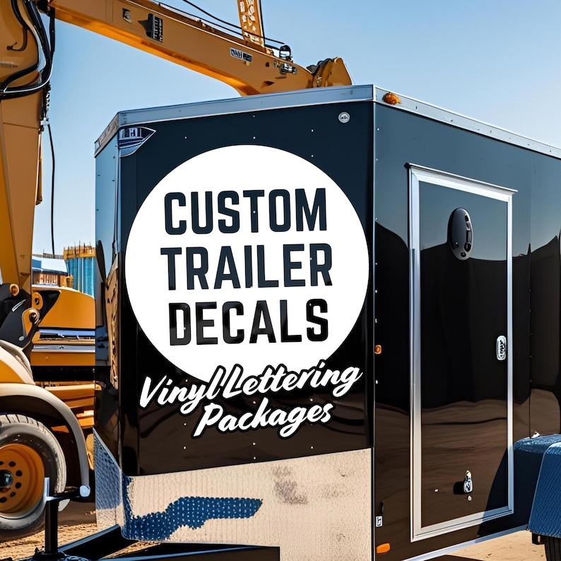 Custom Trailer Branding Packages / Your Company Name or Logo Vinyl ...