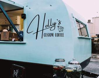 Calcomanías personalizadas / Letras de vinilo personalizadas / Su logotipo, texto, código QR o calcomanía artística / Camión, furgoneta, remolque, ventana, puerta personalizables