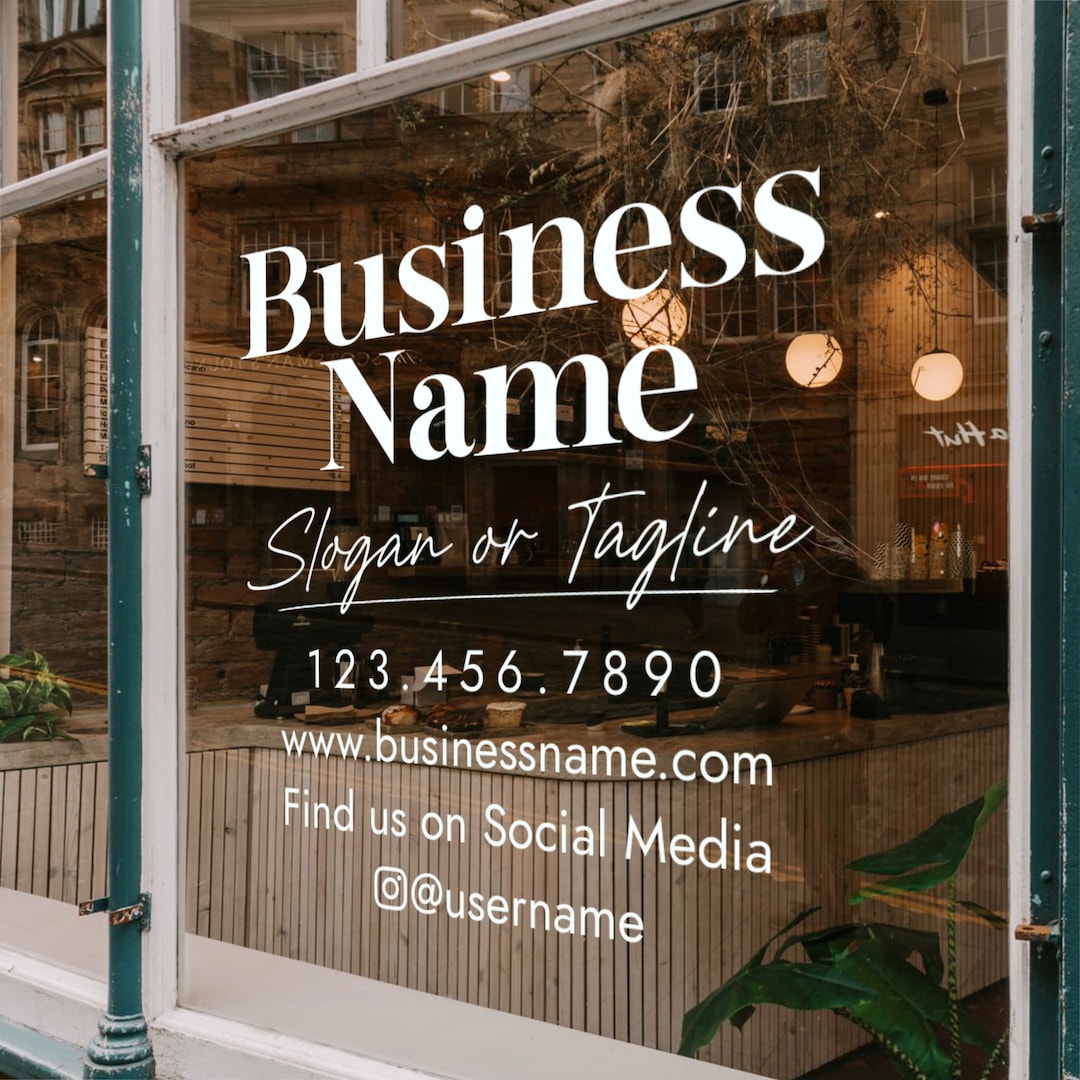 Glass door decals deals