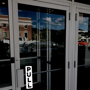 Push or Pull Door Decal / Weatherproof Vinyl Lettering - Etsy