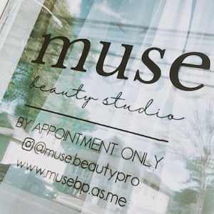 Customizable Salon Decal / Create your own sign / Company Logo Operation hours Storefront Vinyl Sticker Window Door Lettering