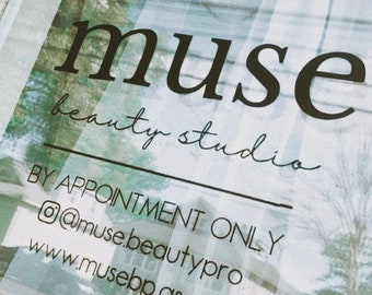 Customizable Salon Decal / Create your own sign / Company Logo Operation hours Storefront Vinyl Sticker Window Door Lettering