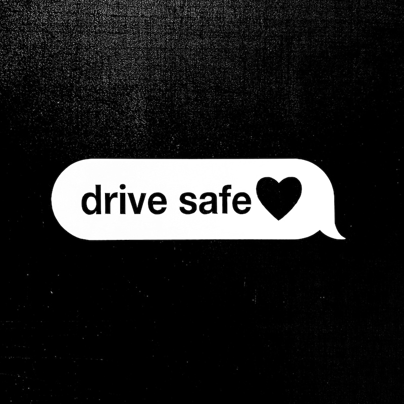 Drive Safe Card Drive Safe Text Decal - Etsy
